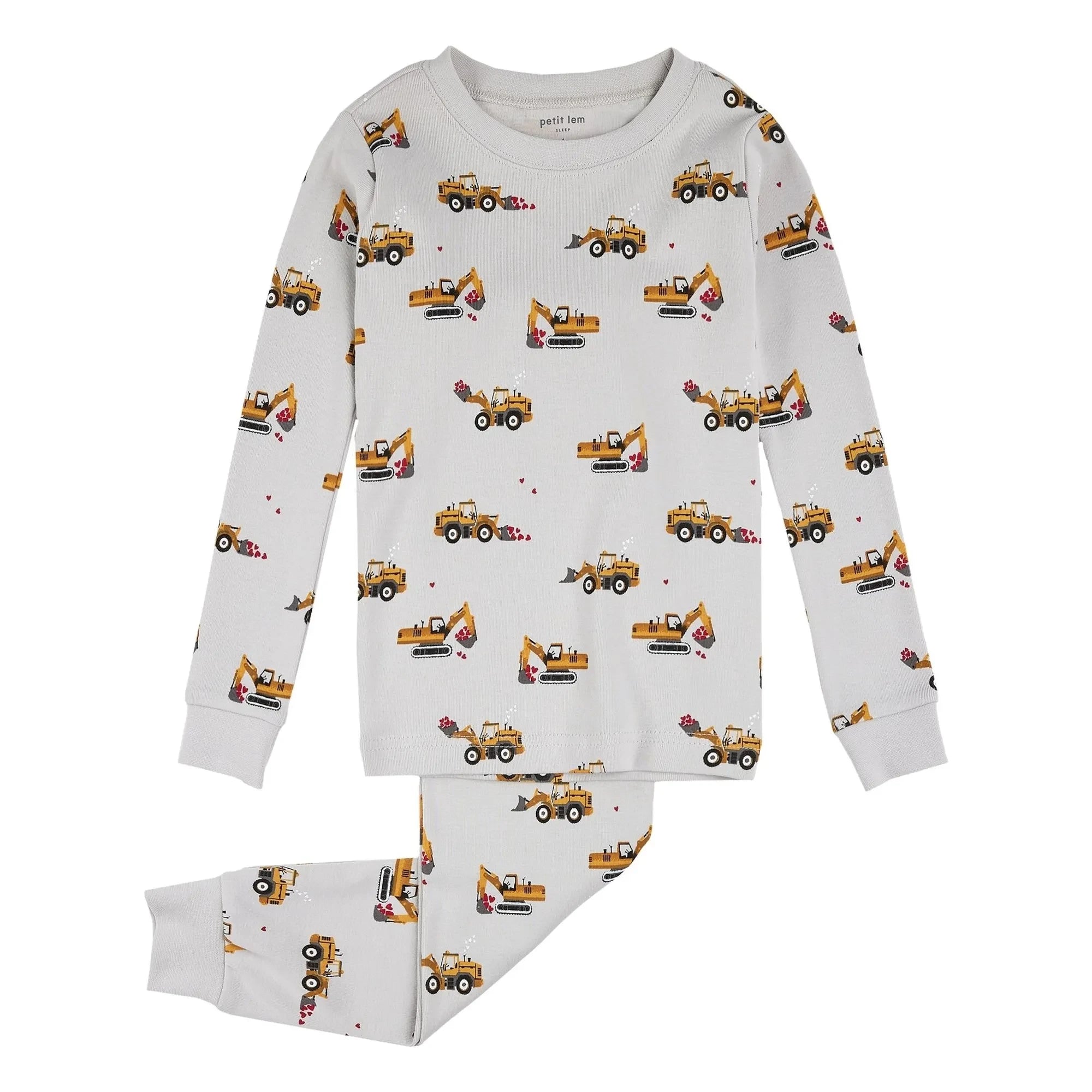 Petit Lem - Pile Up Pajamas Made of Organic Cotton | Gray