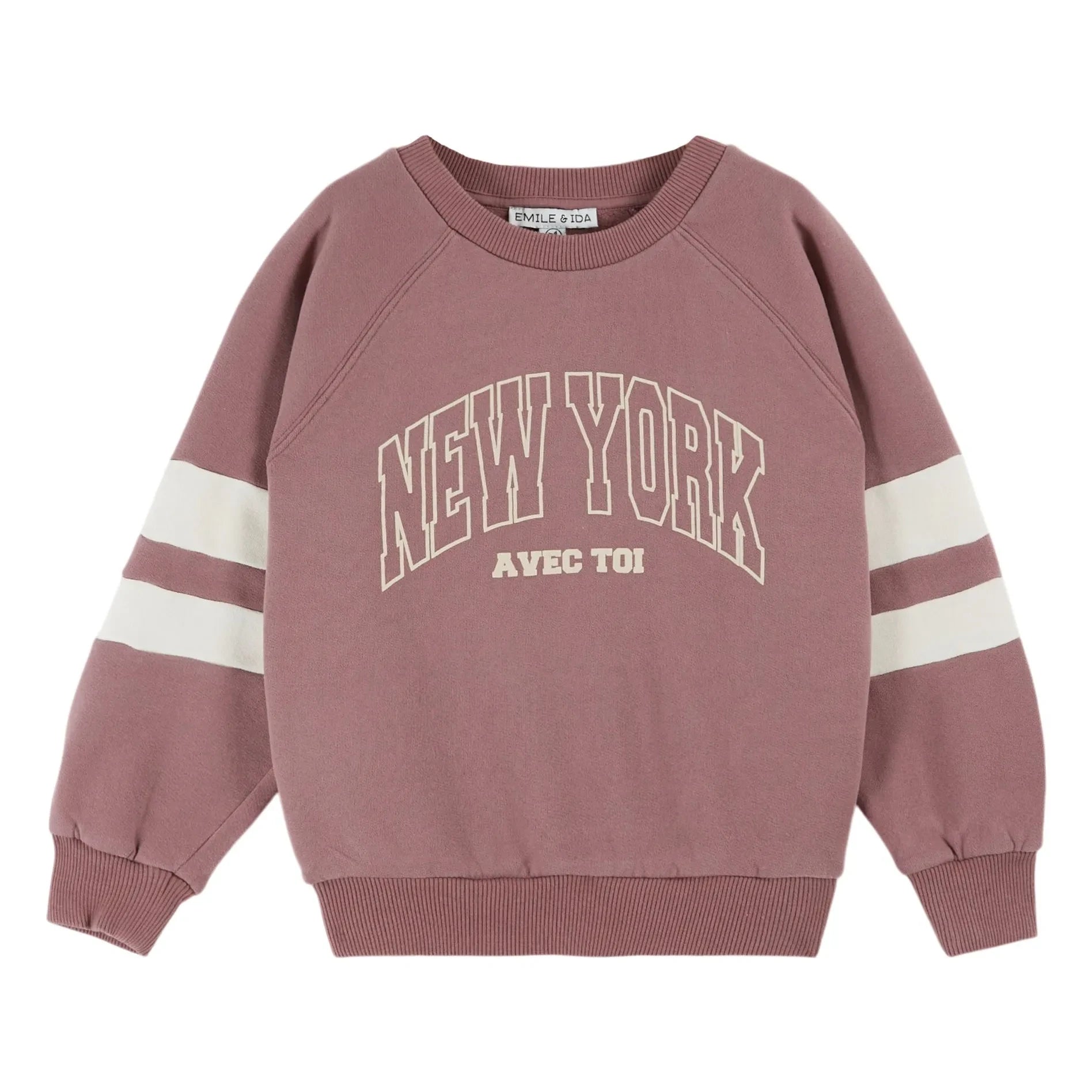 Emile et Ida - Organic Cotton Sweat NY | Dark Purple