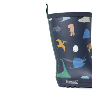 Liewood - Mason Dinosaur Rain Boots | Navy