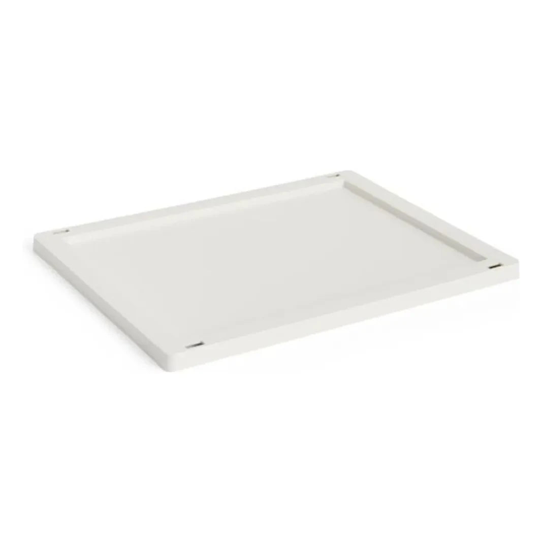 Hay - Crate foldable storage box with rectangular lid | White