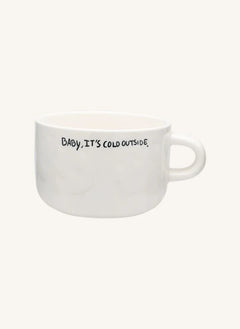 Anna + Nina - "It's Cold" Cappuccino Cup | White