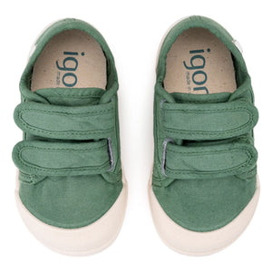 Igor - Canvas Double Scratch Sneakers | Green