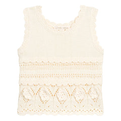 Louise Misha - Maelyse Embroidered Knit Top | Cream