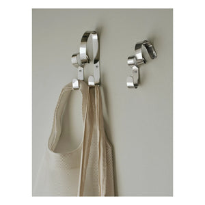 Broste Copenhagen - Ribbon Double Wall Hook | Silver