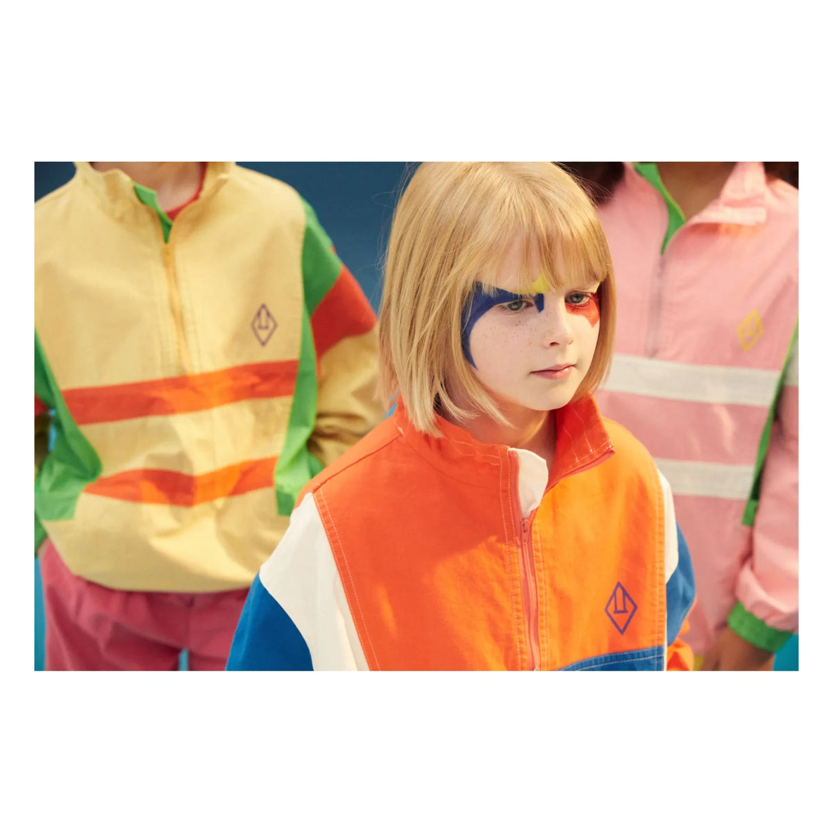 The Animals Observatory - Light Yellow Carp Half-Zip Jacket