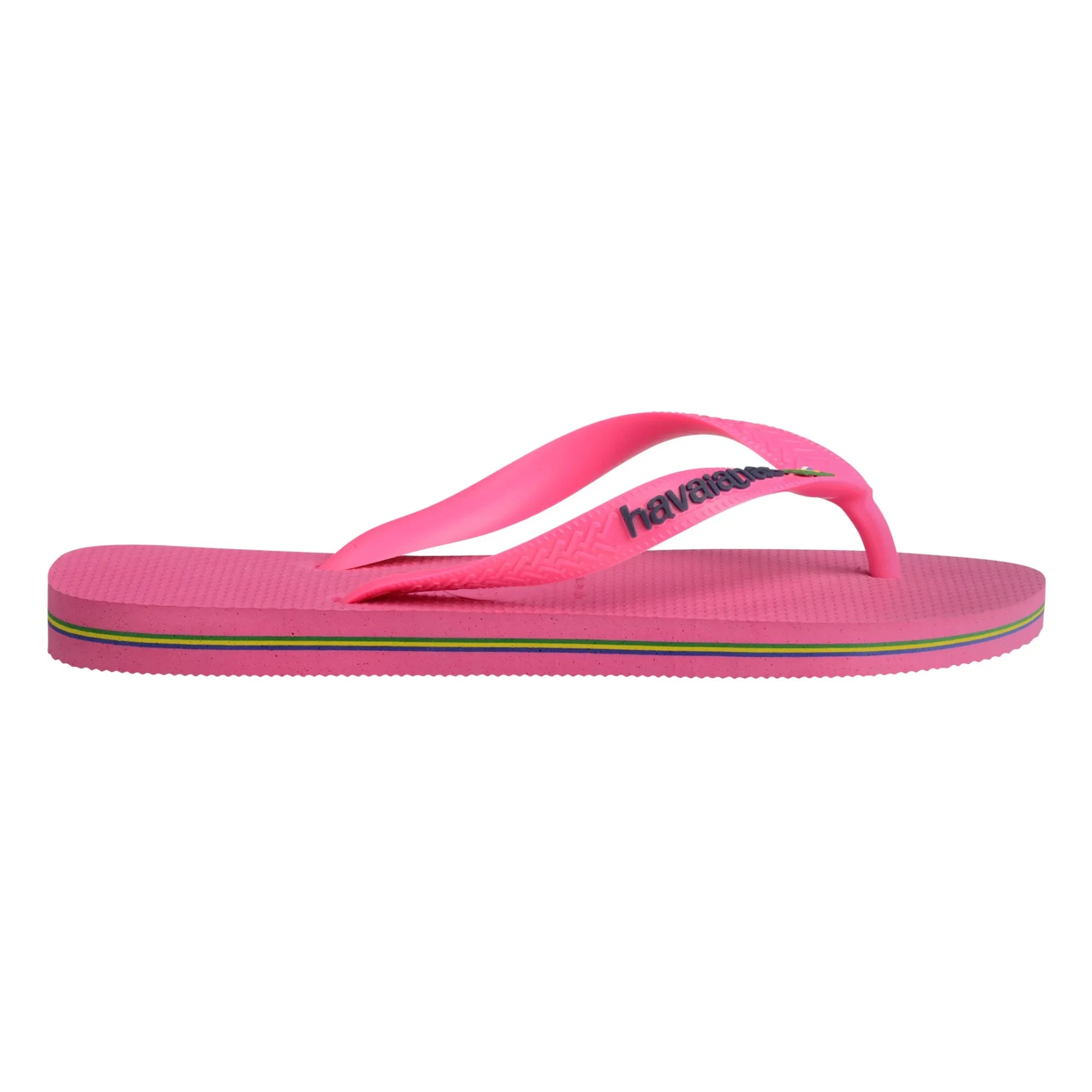 Havaianas - Brasil Logo Neon Flip Flops | Pink