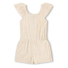 Molo - Avery Palm Romper | Ecru