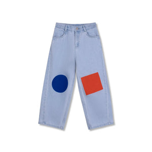 Wynken - Geometric Jeans | Blue