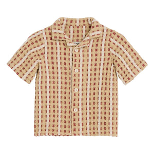 OAS - Lano Nicaro Waffle Shirt | Red