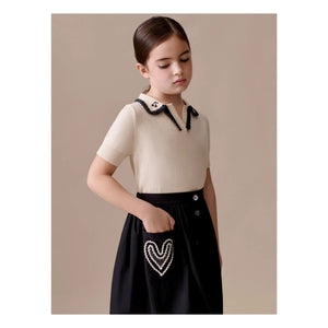 Bonpoint - Polo Lisette Wool | Ecru