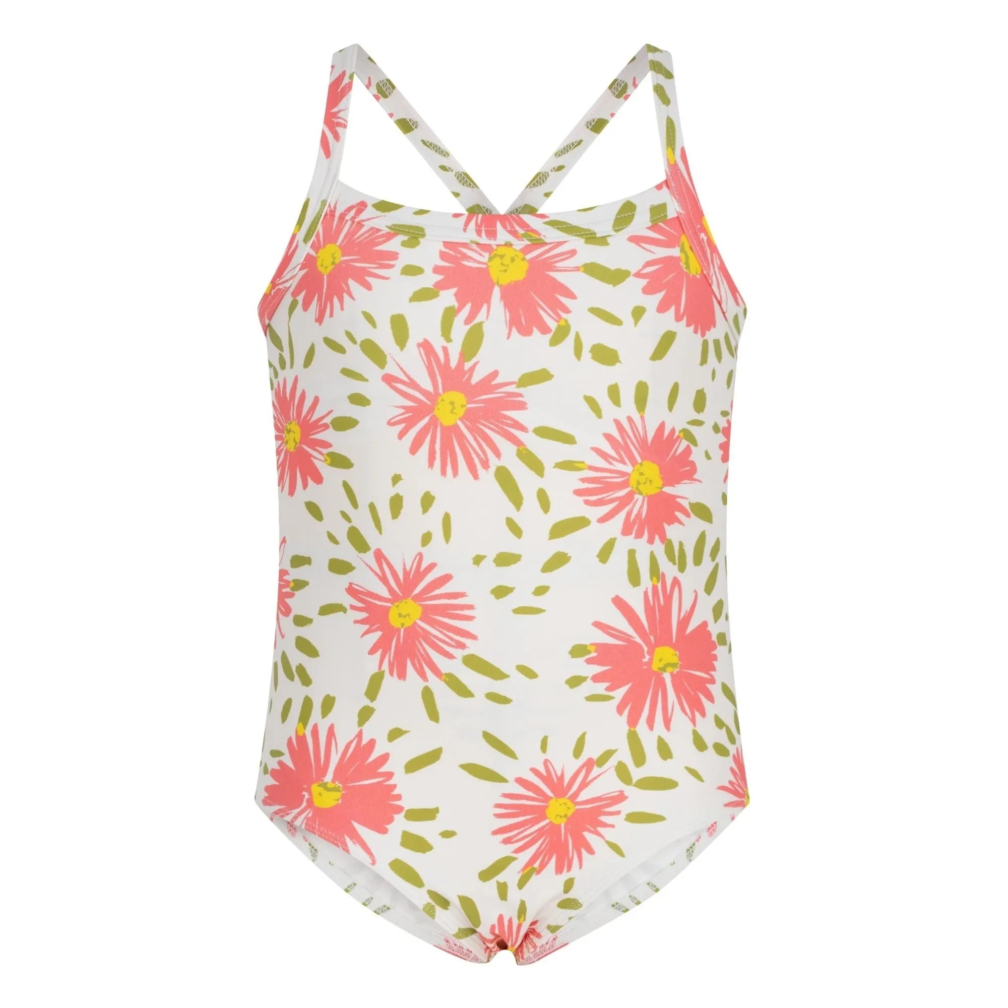 Petit Bateau - Floral Pattern Swimsuit | White