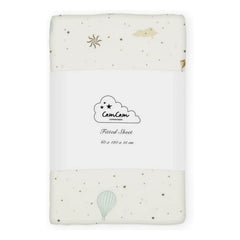 Cam Cam - Dreamland Elastic Fitted Sheet | Light Blue