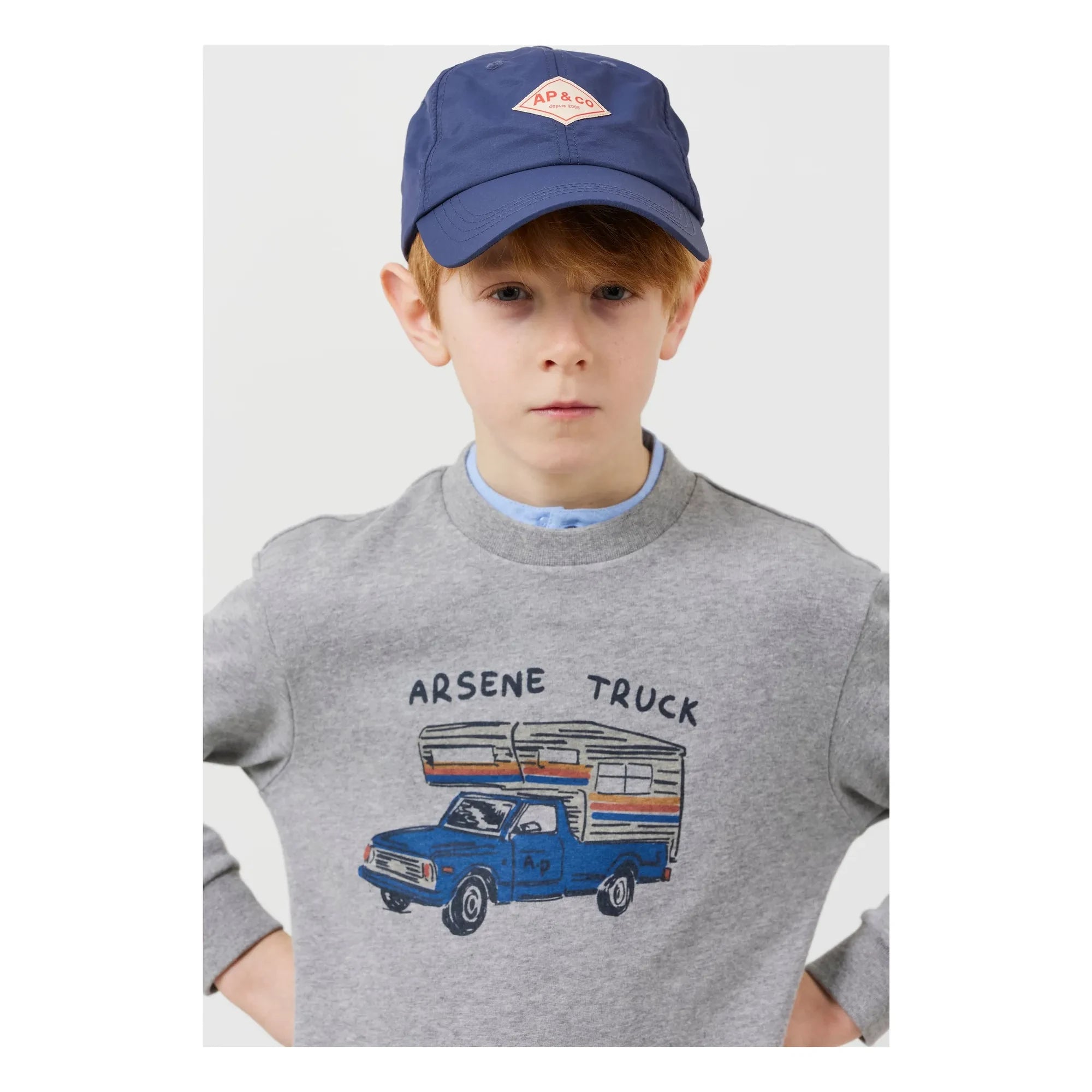 Arsène et Les Pipelettes - Gil Organic Cotton Sweatshirt | Gray