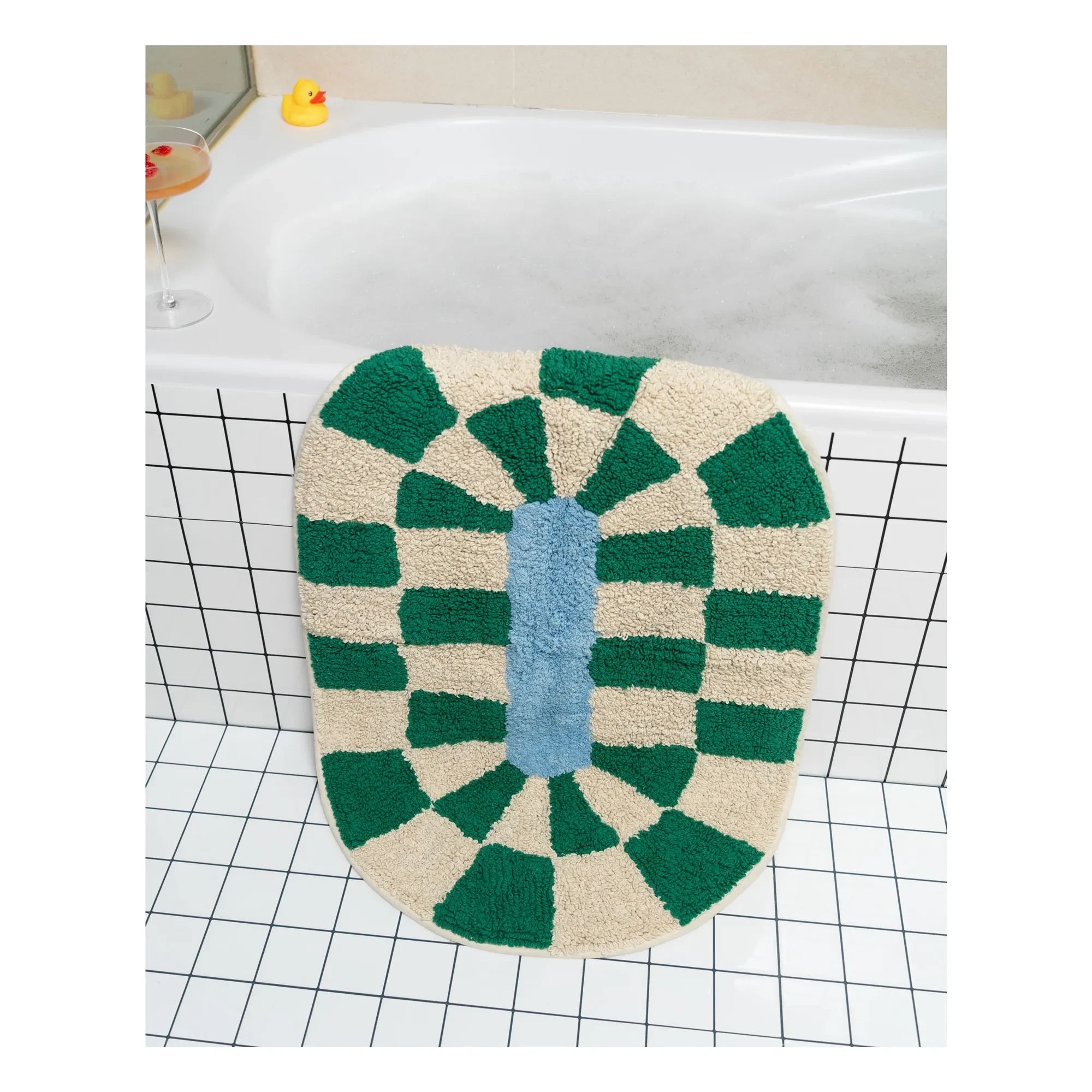 Tarta Gelatina - Rita Bathroom Mat | Green