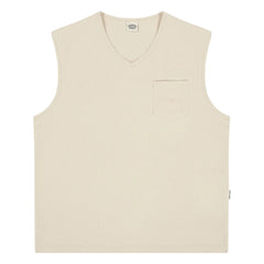 Kappy - Cotton Sleeveless Vest | Cream