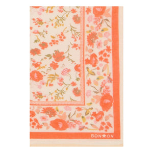 Bonton - Foulindienne Floral Patterned Scarf | Red