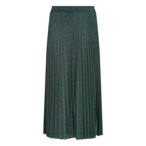 Momoni - Emi Metallic Skirt | Green