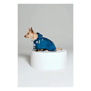 Rainkiss - Japanese Blossom Waterproof Dog Raincoat | Blue