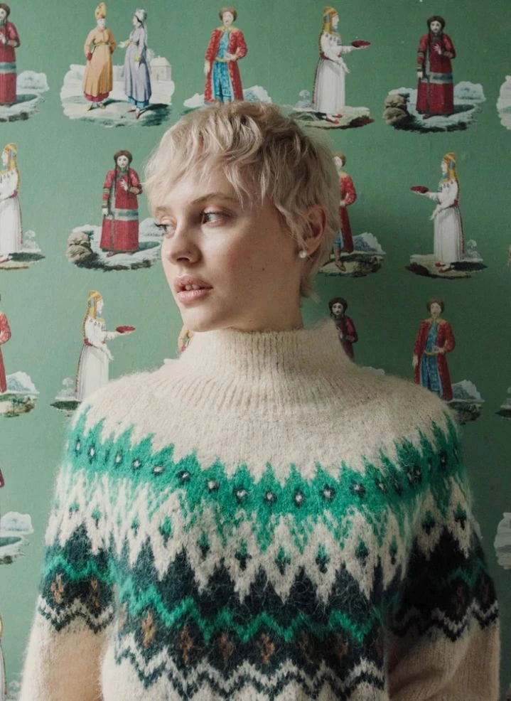 Emile et Ida - Ecrin Jacquard Sweater | Ecru