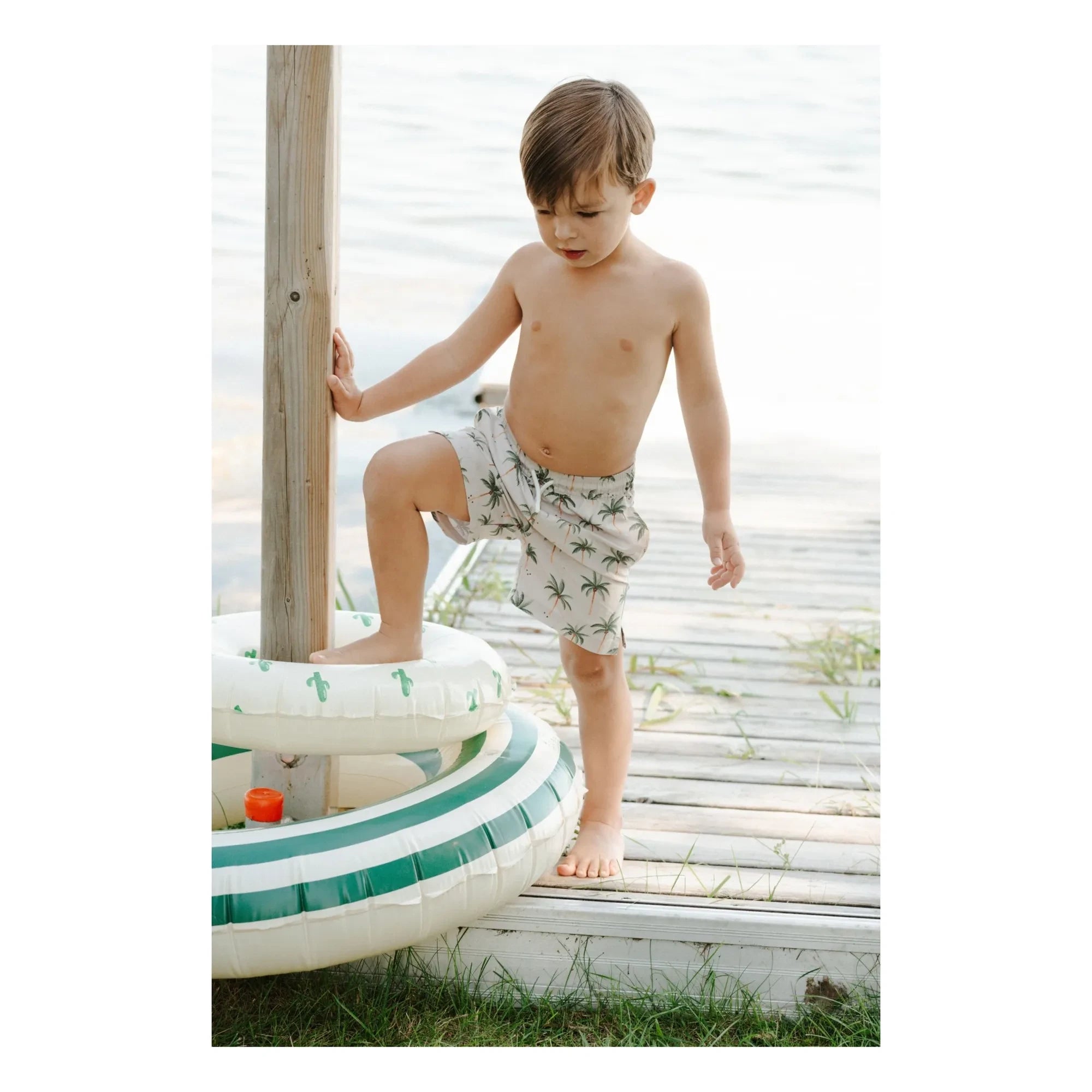 Petit Lem - Palm Shorts Made from Recycled Fibers | Green