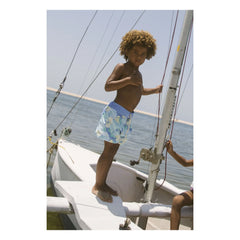 My First Cantê - Luca Fleuri Swim Shorts | Light blue