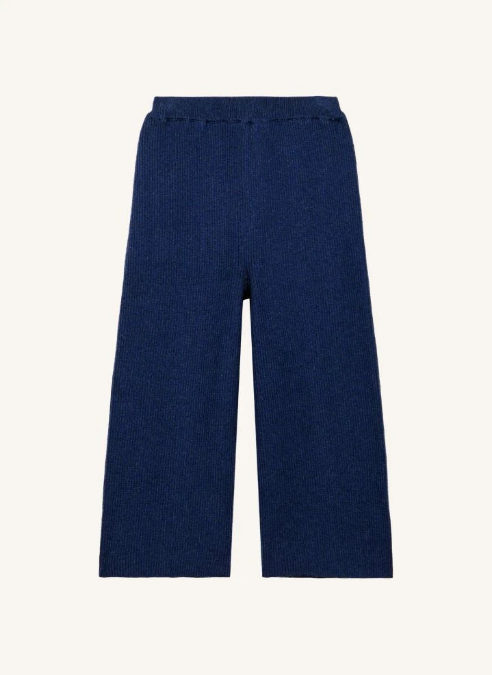 Louise Misha - Salia Wool Wide-Leg Trousers | Navy