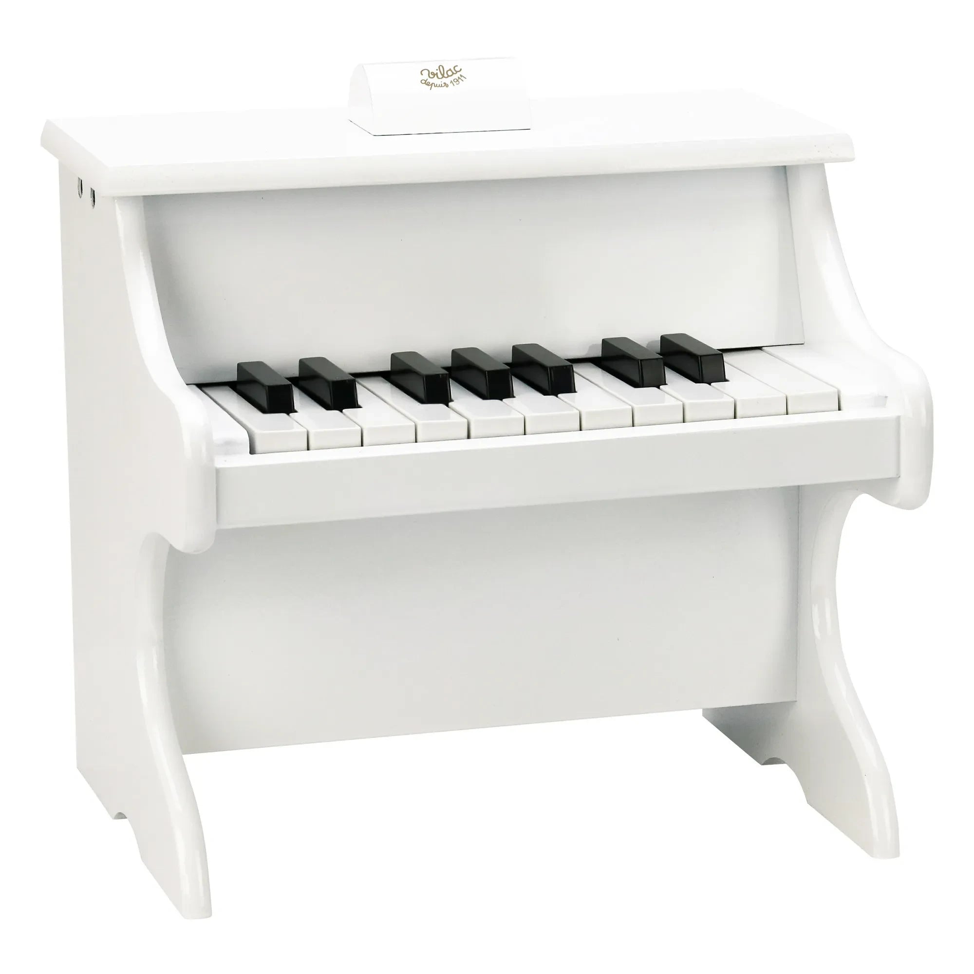 Vilac - 18-Key Piano and Sheet Music | White