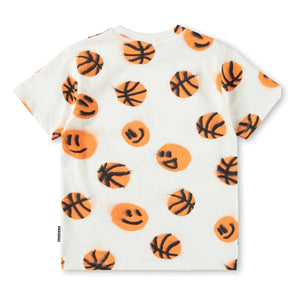 Molo - Riley Basketball Organic Cotton T-Shirt | White