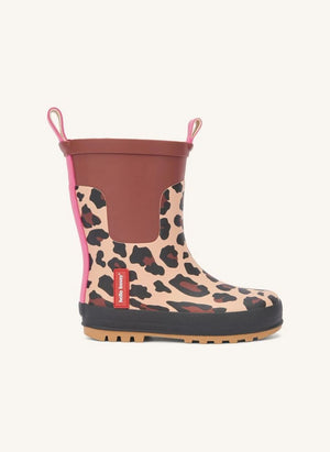 Hello Hossy - Leopard Rain Boots | Brown