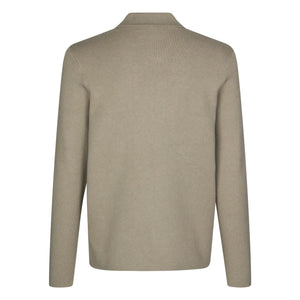 Samsoe Samsoe - Guna Long Sleeve Half Zip Polo Shirt | Beige