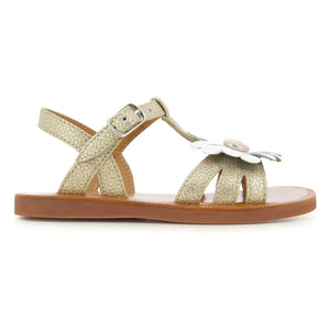Pom d'Api - Plagette Big Flo sandaletler | Altın