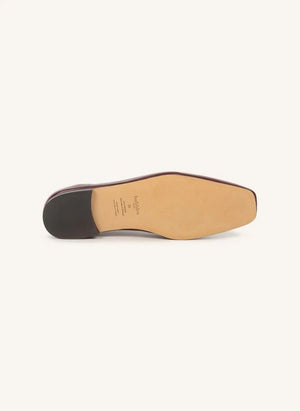 Bobbies - Edie Leather Flats | Garnet