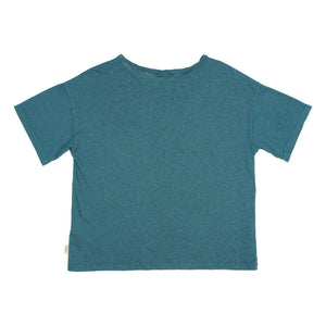 Búho - Linen Pocket T-Shirt | Peacock Blue