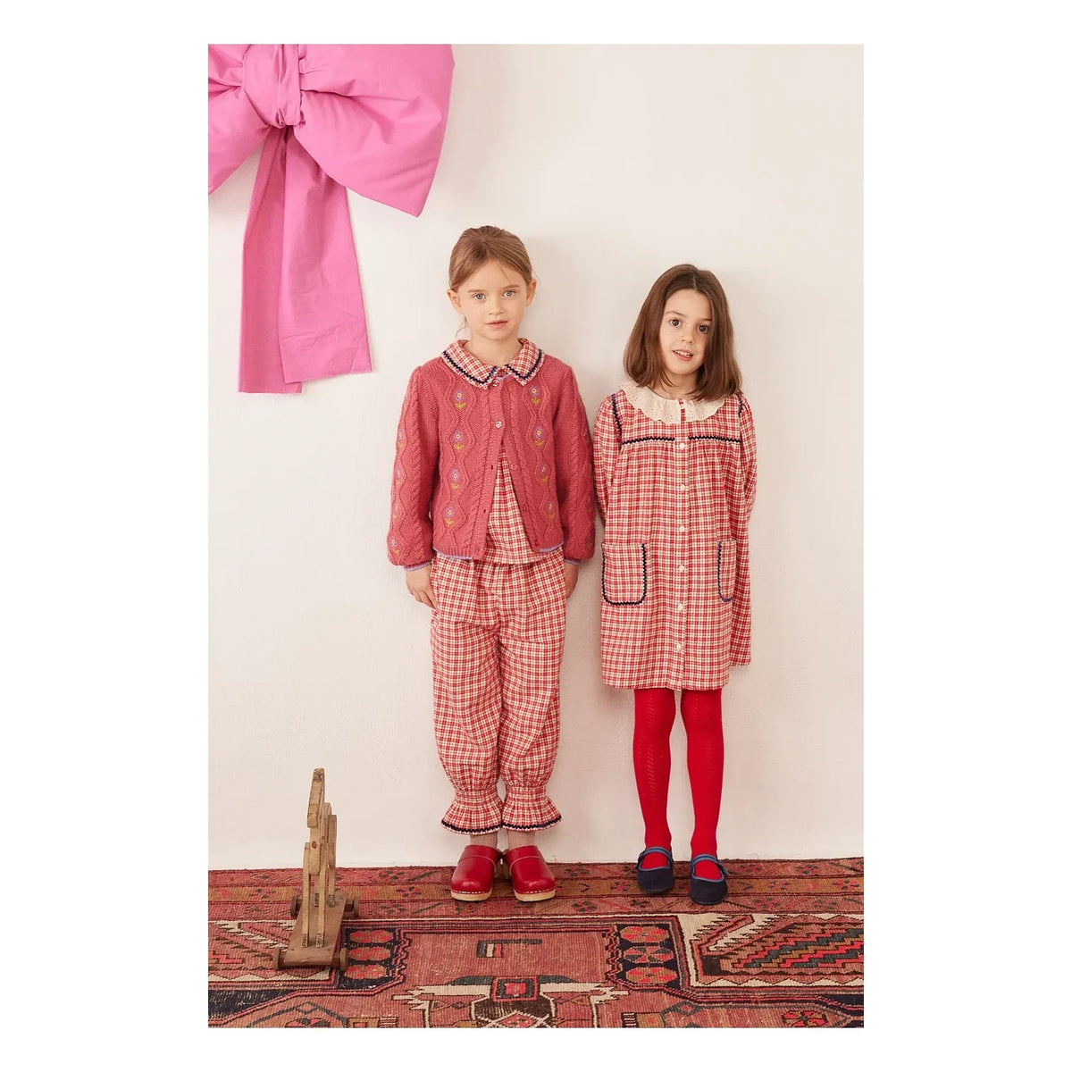 Hello Simone - Agatha Checked Dress | Red