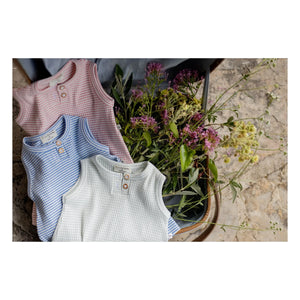 1+ in the family - Striped Vendrell Ribbed Jumpsuit | Powder pink