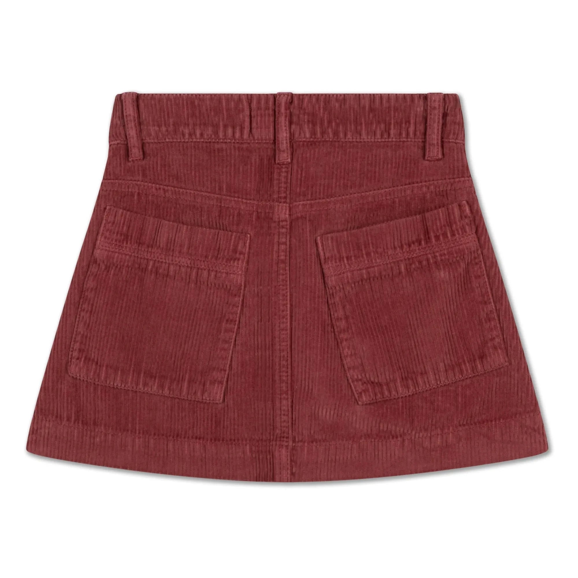 Repose AMS - Buttoned Skirt Organic Cotton | Red
