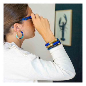 Parabaya - Personalized Bola Earrings | Blue