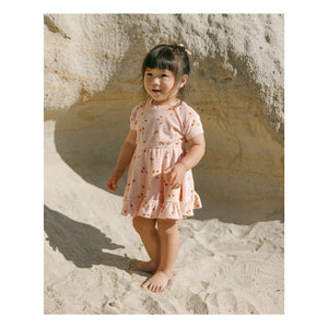 Quincy Mae - Terry Fabric Dress | Light Pink