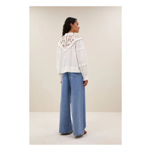 By Bar - Bowie Cotton Blouse | White