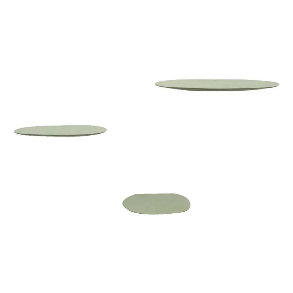 Moustache - Isola Ceramic Shelf, Studio Brichetziegler - 3-piece Set | Olive Green
