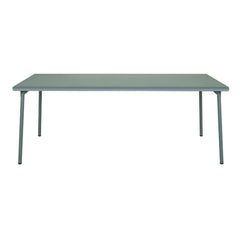 Tolix - Outdoor Stainless Steel Garden Table 200 x 100 cm | Vert Lichen