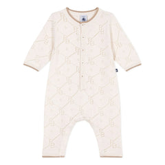 Petit Bateau - Organic Cotton PB Ruffled Romper | Ecru