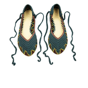 Kashura - High Seaweed Blue Loafers | Peacock Blue