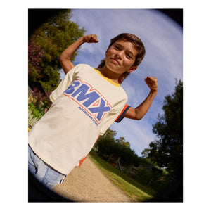 Goldie + Ace - Oversized BMX T-Shirt | Cream