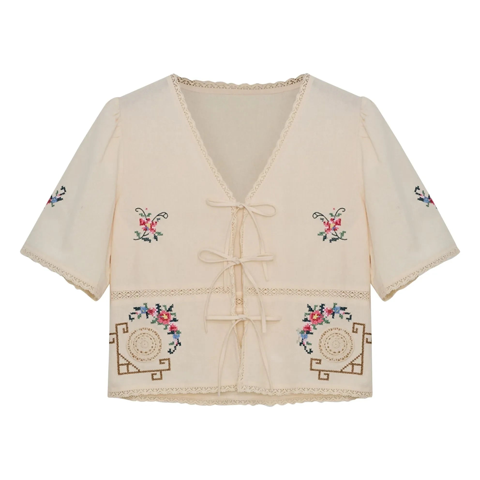 the new society - Narcise Cotton Blouse | Ecru