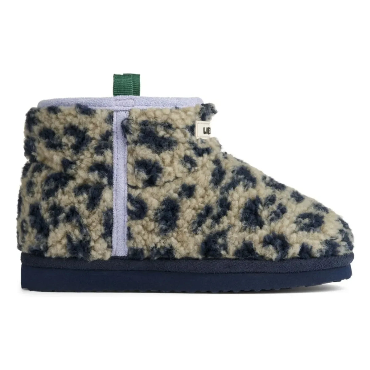 Liewood - Boot-Shaped Sherpa Albi Leopard Recycled Fibers | Beige