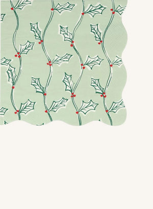 Meri Meri - Large Block Printed Christmas Napkins - Set of 16
