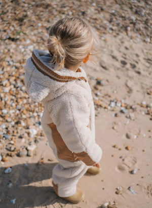 Töastie - Cloud Sherpa Waterproof Jacket Made from Recycled Fibers | Sand