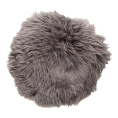 Hübsch - Sheep Leather Pillow | Gray