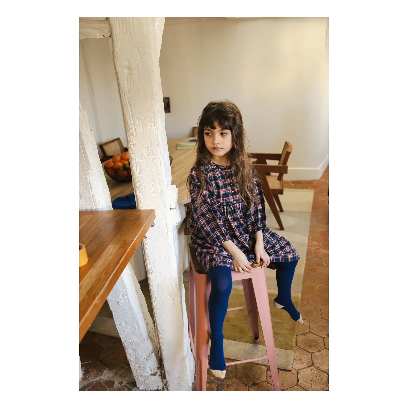 Louis Louise - Mahana Checked Dress | Dark Blue